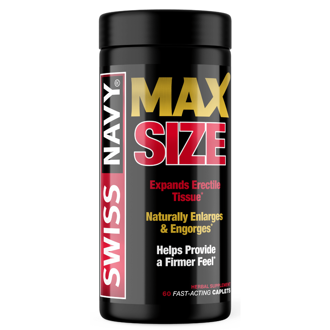 Swiss Navy MAX SIZE male enhancement supplement bottle