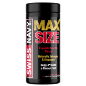 Swiss Navy MAX SIZE male enhancement supplement bottle