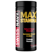Swiss Navy MAX STAMINA male enhancement supplement bottle