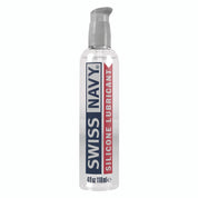 Swiss Navy Premium Silicone-Based Lubricant in an 8 oz bottle