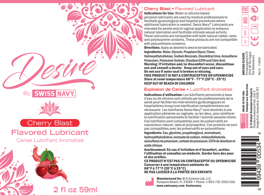 Desire by Swiss Navy, Cherry Blast Flavored Lubricant